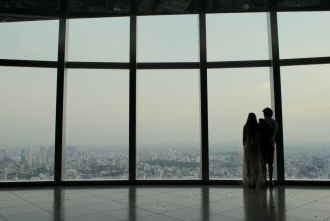 Skyline desde la azotea de Roppongi Hills. Tokyo 2014.