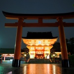 Kyoto II. Fushimi Inari bajo la lluvia