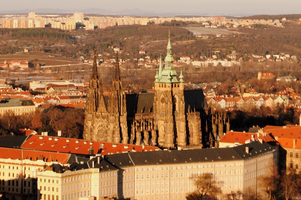 Catedral de San Vito desde la Torre Petrín. Praga, 2016.
